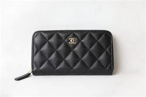 chanel travel zip wallet|Chanel long zipped wallet.